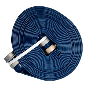 Lay Flat PVC Discharge Hose / Camlock Fitting Assembly / 8 in x 50 ft